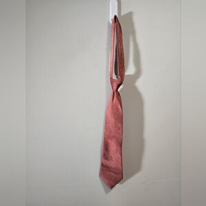 Umberto Bossi 100% Silk Men's Red Micro-Pattern Tie - Sleek Formal Accessory